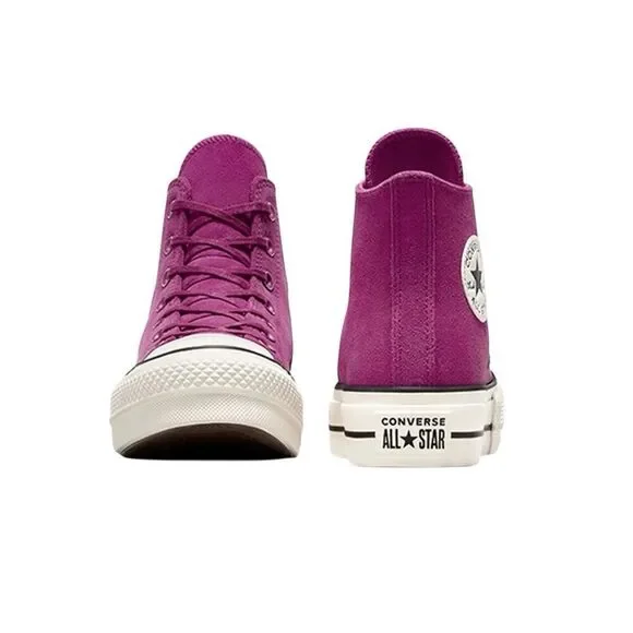 NEW Womens Converse Chuck Taylor All Star Hi Lift Platform Violet A11143C Size 7 - Picture 3 of 7